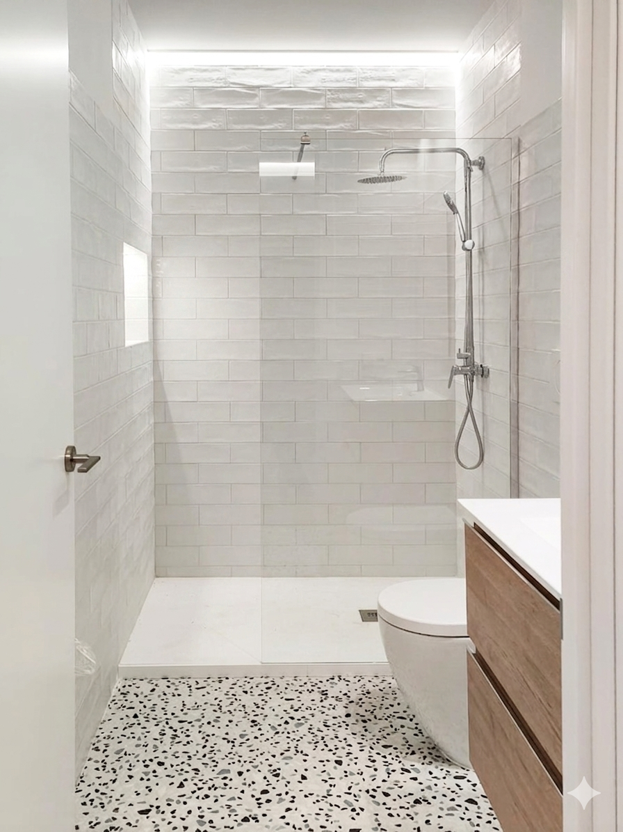 Reforma de vivienda vista del baño